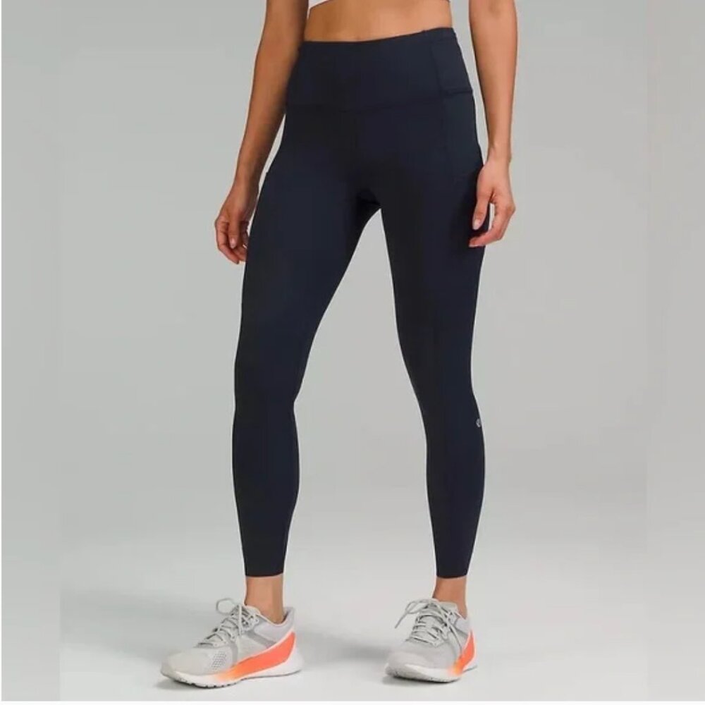 Fast and Free High-Rise Tight 25" in Nulux, True Navy, Size 6